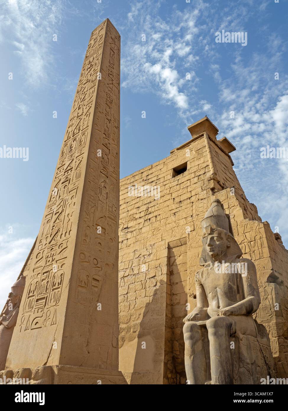 Statue of ramses ii at luxor temple hi-res stock photography and images ...