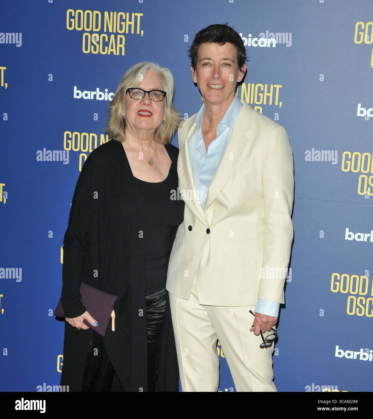 London, UK. 06th Aug, 2025. Lisa Peterson and Rachel Hauck at the "Good Night, Oscar" play press night, Barbican Theatre, Barbican Centre, Silk Street, on Wednesday 06 August 2025 in London, England, UK. CAP/CAN © CAN/Capital Pictures Credit: Capital Pictures/17�Թ����� Live News Stock Photo