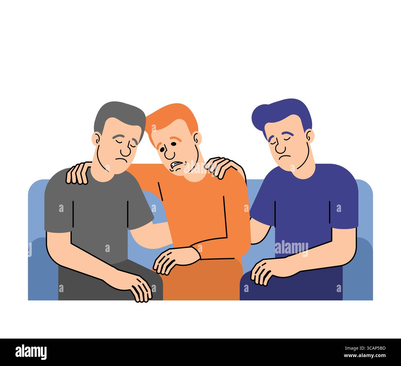men hugging each other, showing support, compassion, and unity. Concept ...