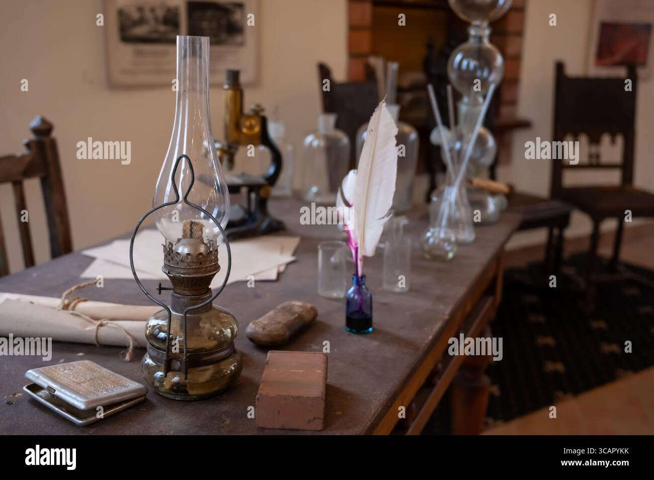 Oil lamp 19th century hi-res stock photography and images - Alamy