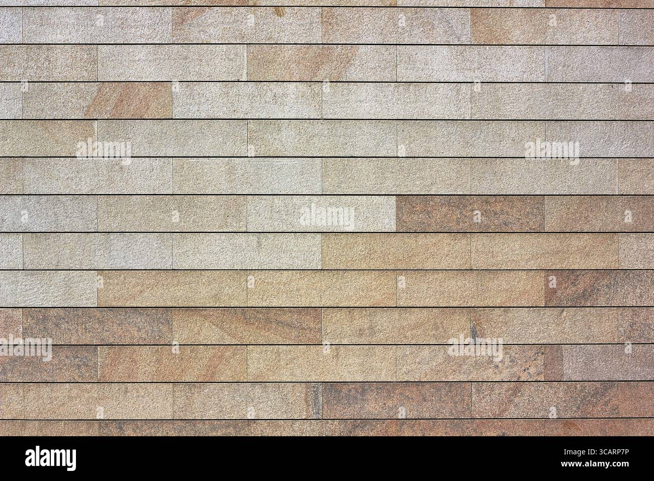 Wall made from rectangular granite blocks texture Stock Photo