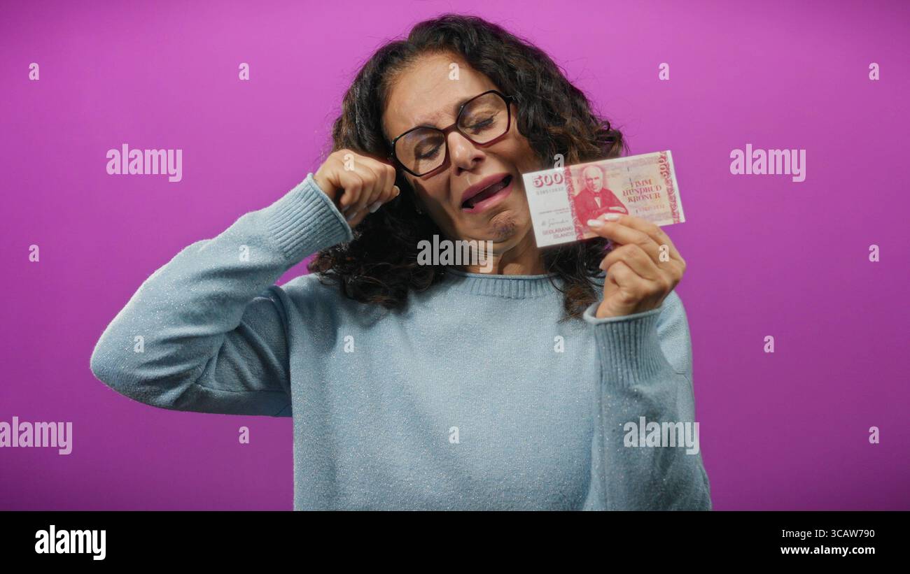 Middle aged woman crying humorously hi-res stock photography and images ...