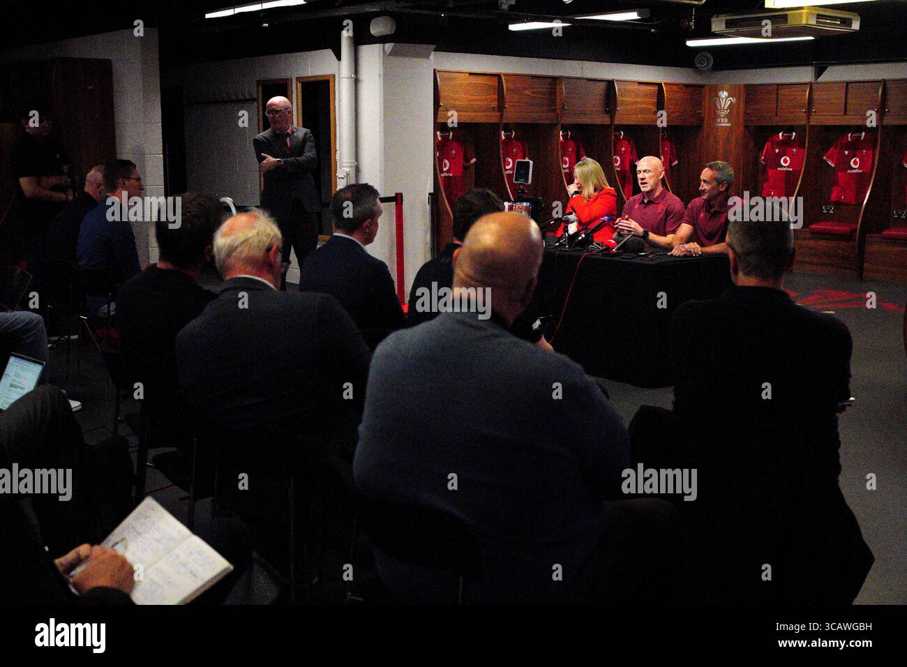 Welsh Rugby Union chief executive Abi Tierney, Wales head coach Steve ...