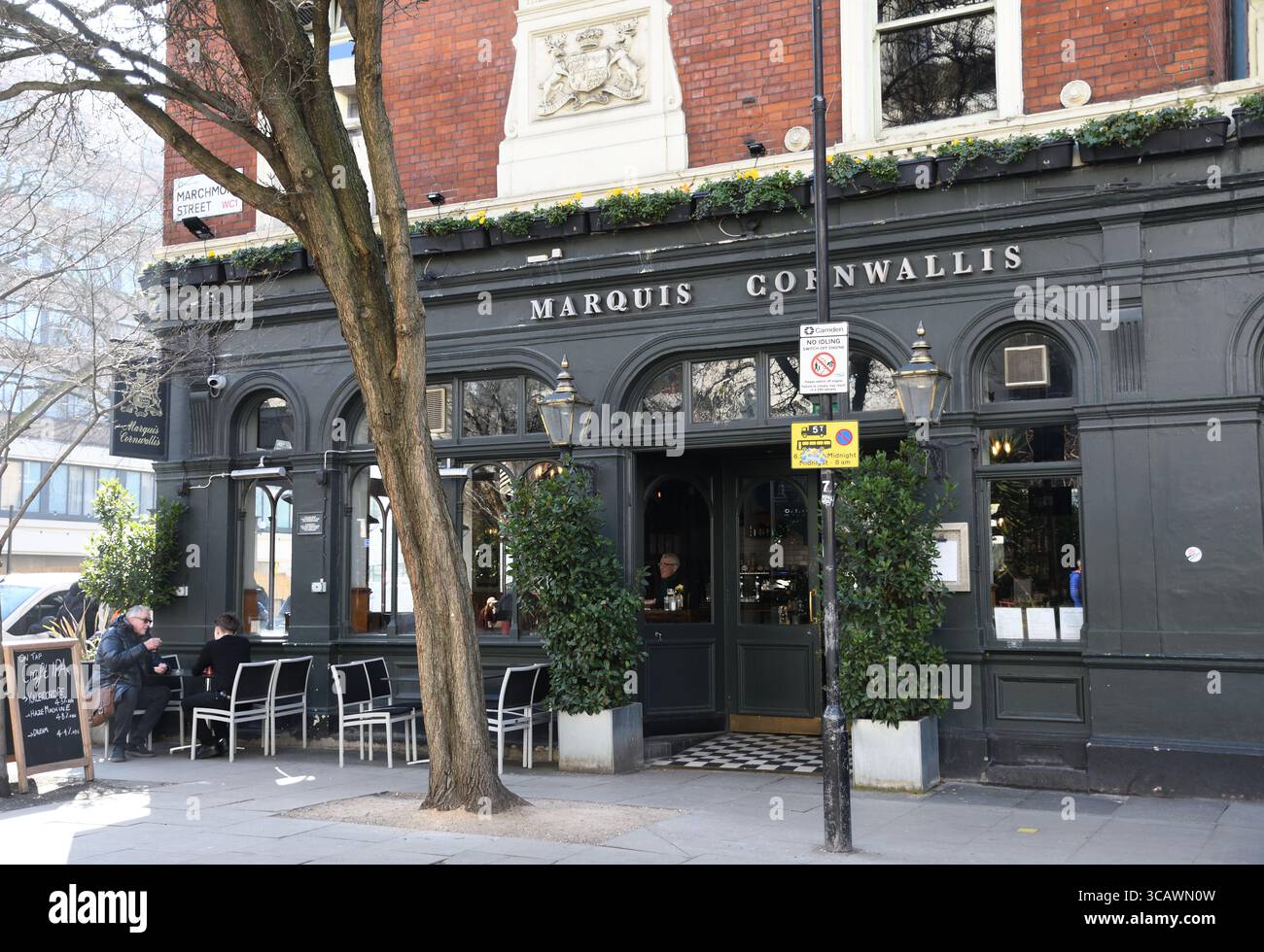 Marquis Cornwallis Pub, Bloomsbury, London, UK Stock Photo