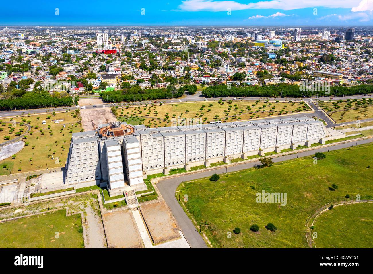 Santo Domingo, Dominican Republic - March, 2020: Aerial Drone view of ...