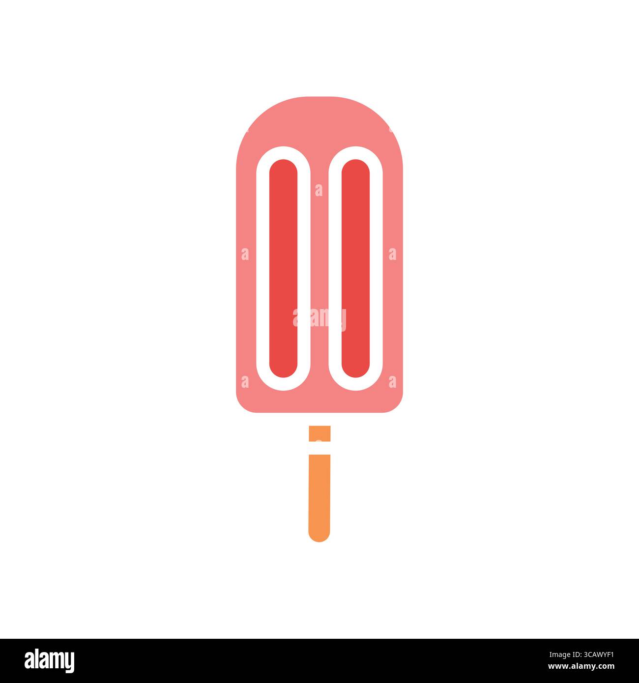 popsicle color flat icon for digital and print projects. Minimal clean ...