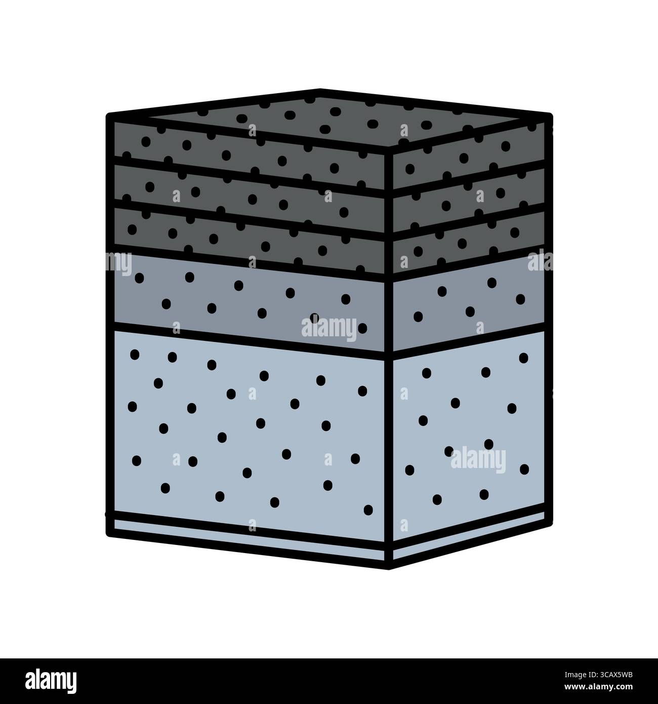asphalt layer color line icon for apps and websites. Construction ...