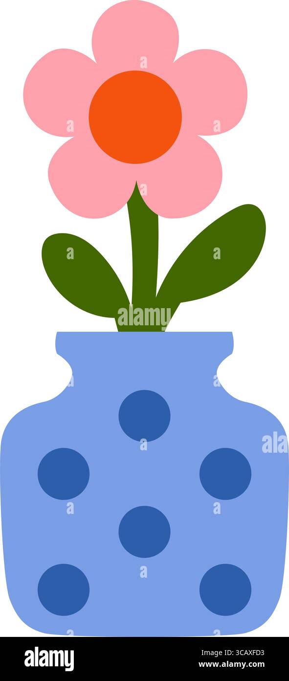 Flower vase clipart Stock Vector Images - Alamy, image size:591x1390