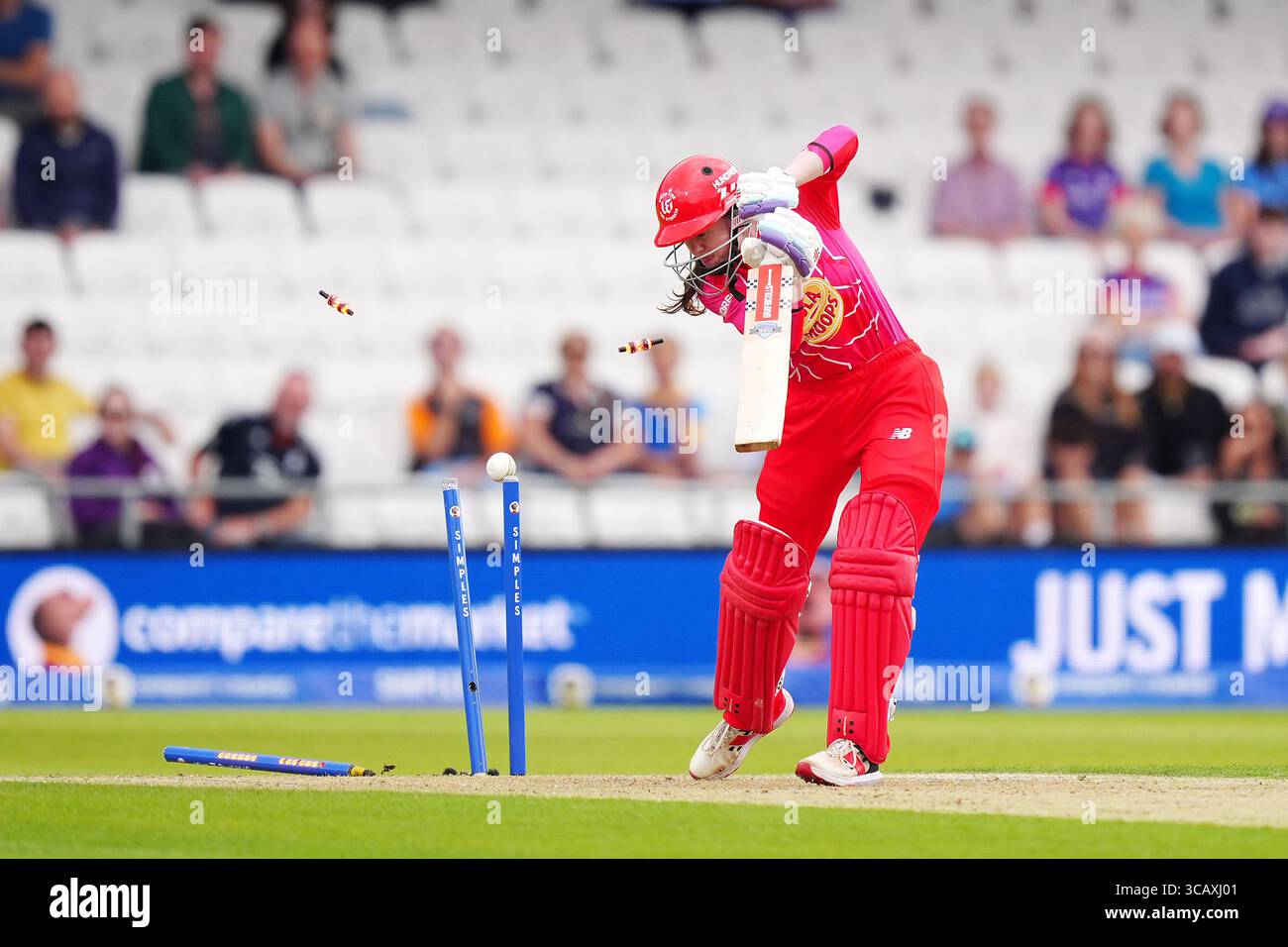 Sarah Bryce Rsc Welsh Fire's Sarah Bryce is bowled out by Northern Superchargers ...