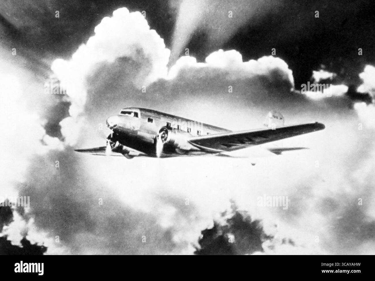 A Douglas Airliner, probably DC3 in the 1930s Stock Photo