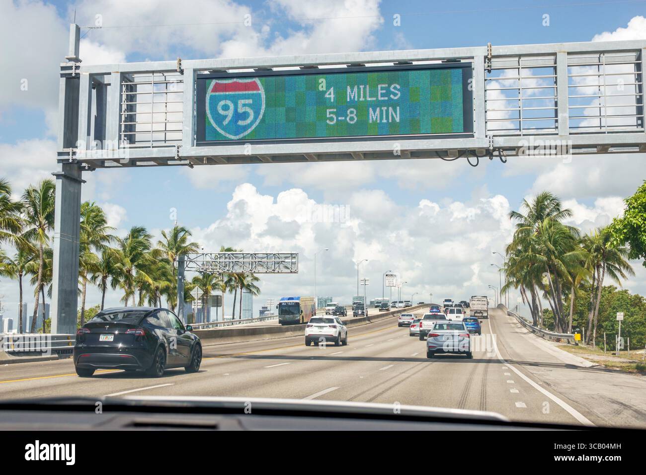 Interstate 95 Highway Sign Sticker - Florida To New York Route Decal 4x4 Inches