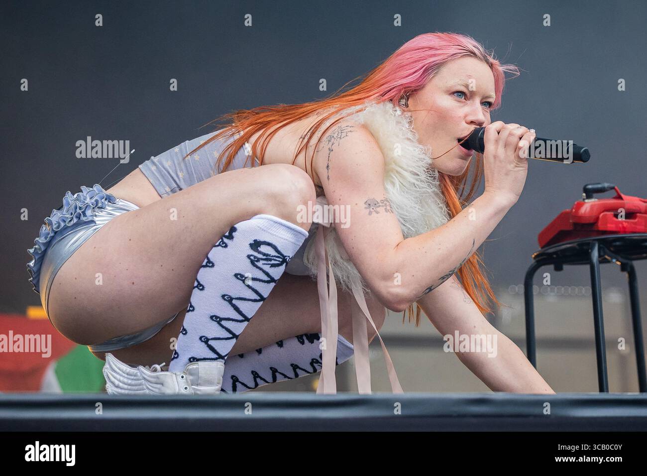 Rhian Teasdale of Wet Leg performing live in Oslo on 7 August 2025 Stock Photo