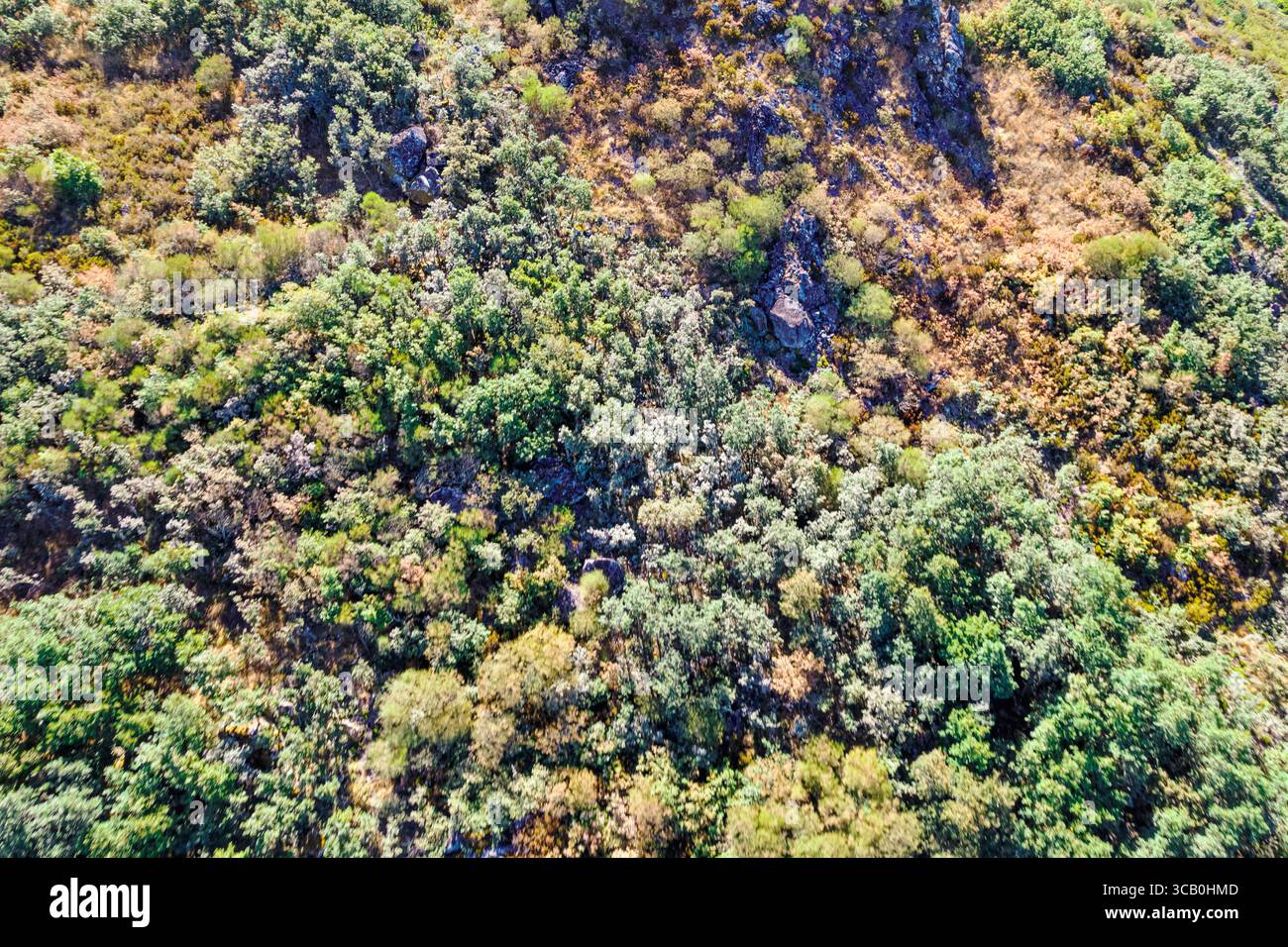 Aerial view rugged rocky hillside hi-res stock photography and images ...