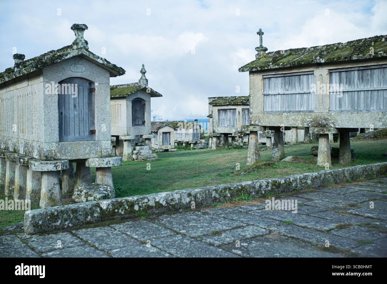 Famous landmark of Lindoso with its iconic stone structures, european ...