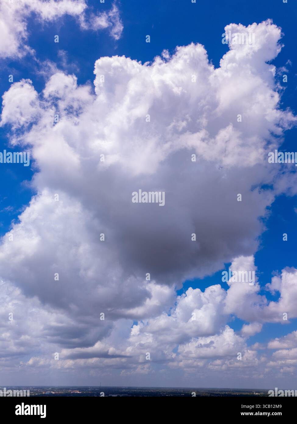 Sky with beautiful clouds on blue Stock Photo