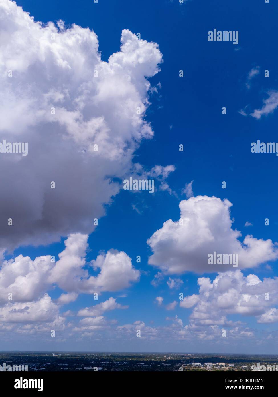 Sky with beautiful clouds on blue Stock Photo