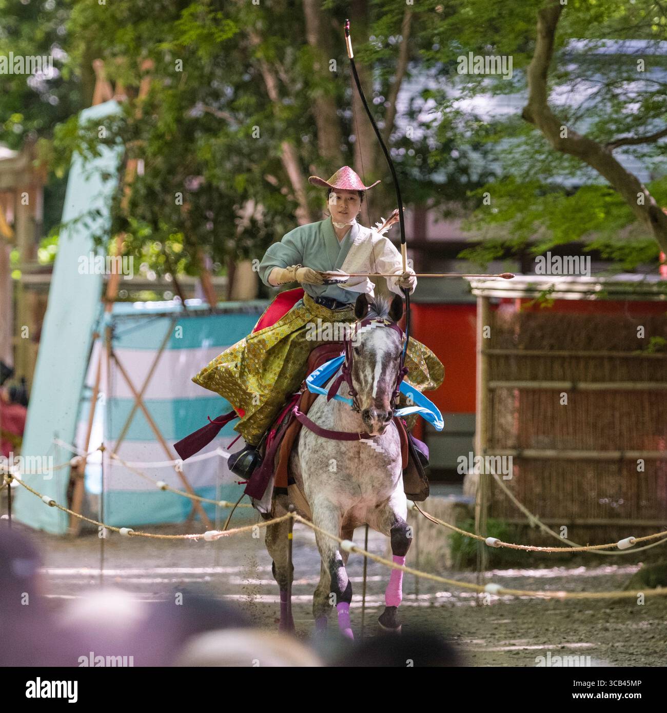 Yabusami Experience the elegance and precision of a Yabusame archer on horseback ...