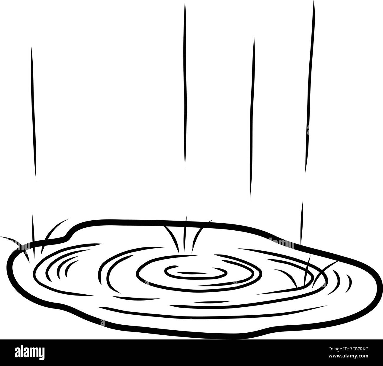 Black and white water ripples Stock Vector Images - Alamy