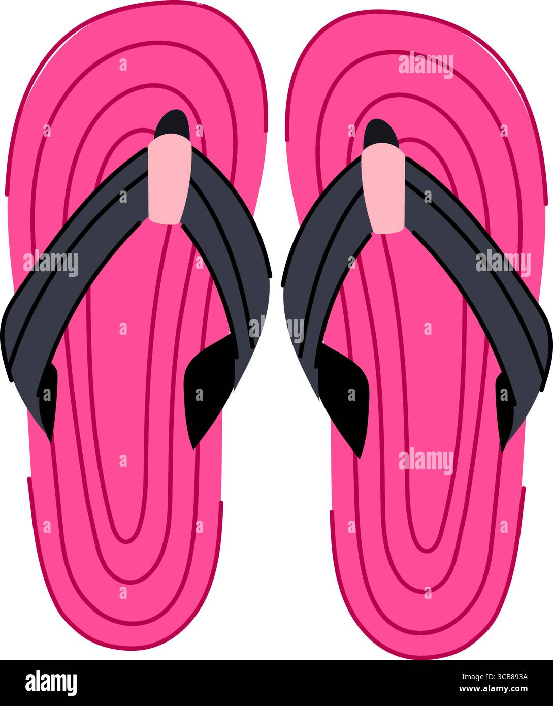espadrilles beach footwear cartoon vector illustration Stock Vector ...