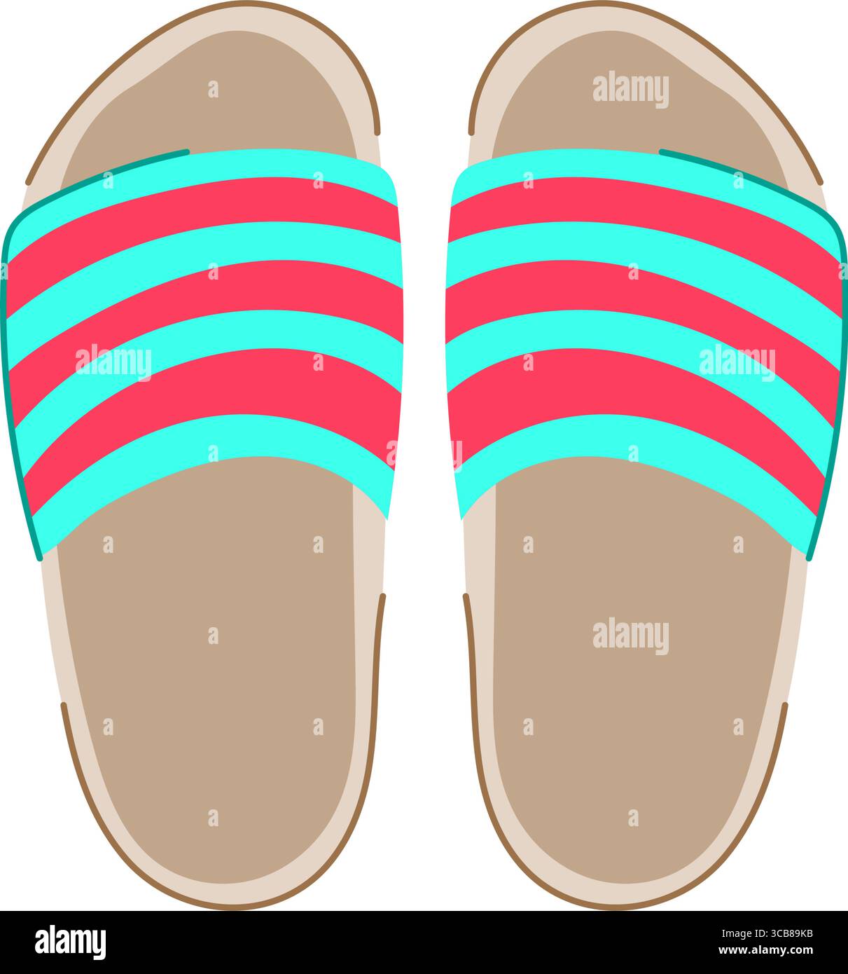 moccasins beach footwear cartoon vector illustration Stock Vector Image ...