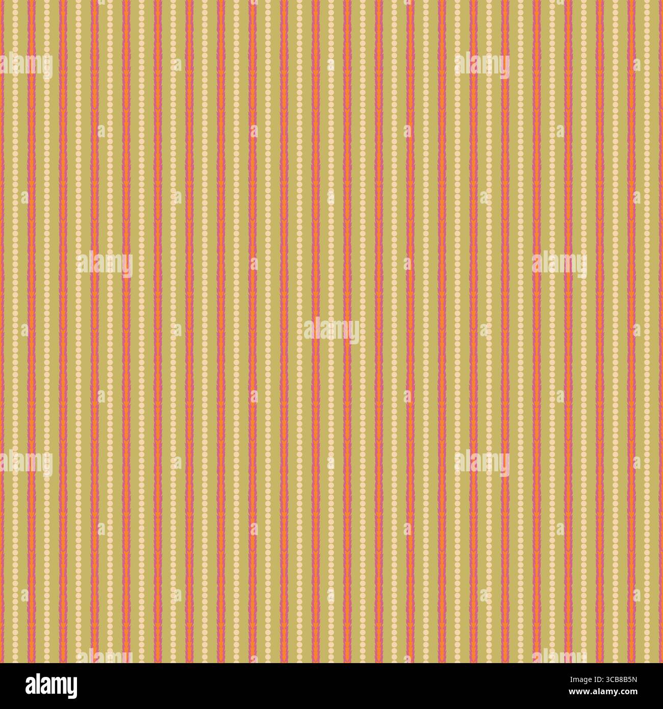 Vertical Dotted Striped Seamless Pattern Stock Vector