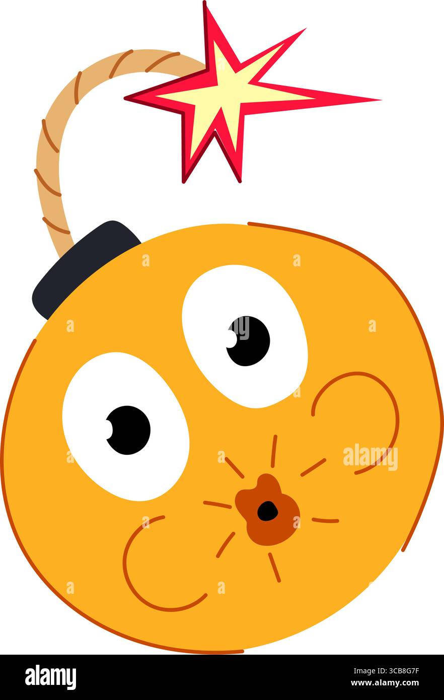 warhead bomb character cartoon vector illustration Stock Vector Image ...
