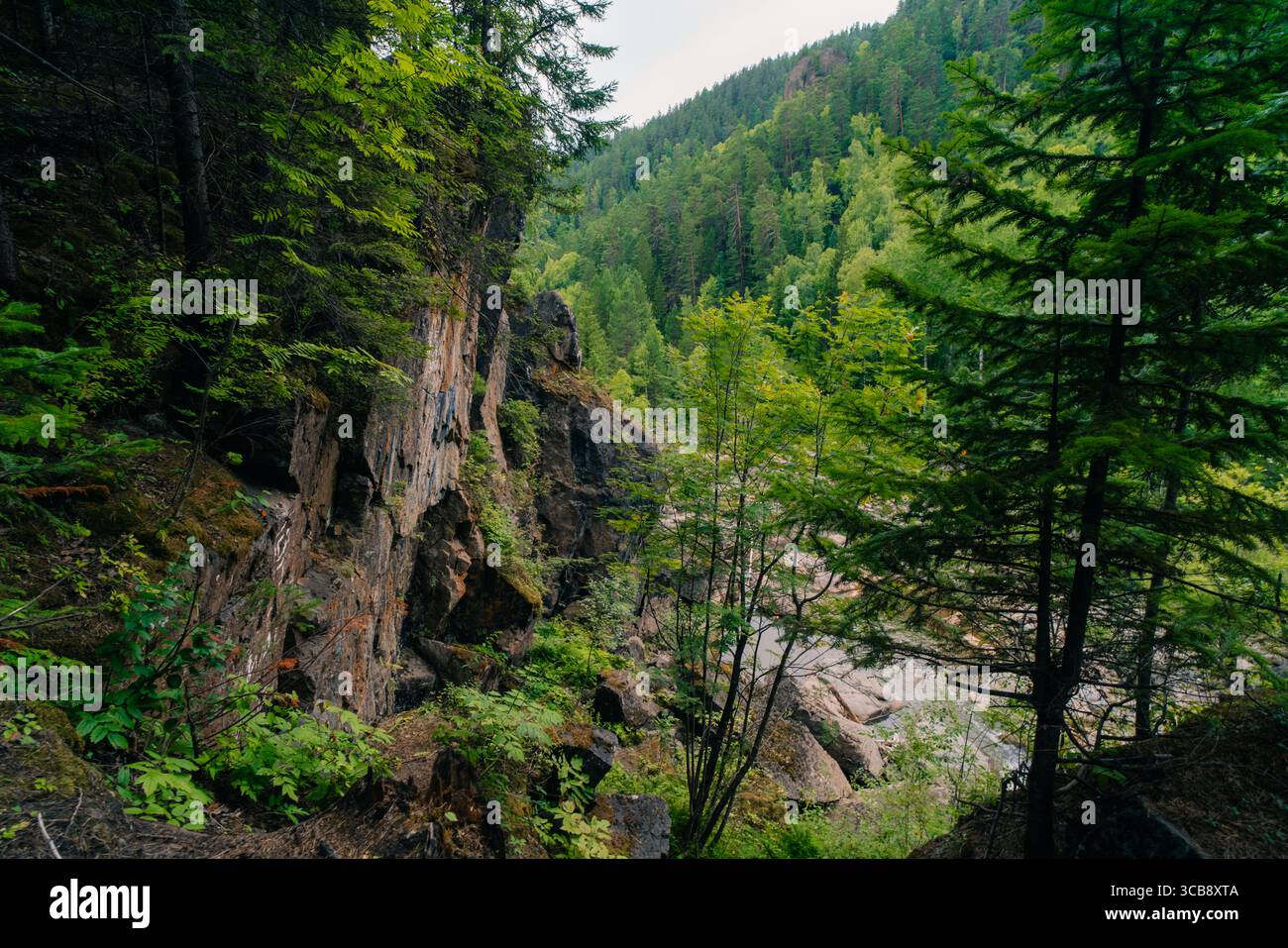 russia, zelenogorsk - 4 august 2025 Bogunay Waterfall. High quality photo Stock Photo