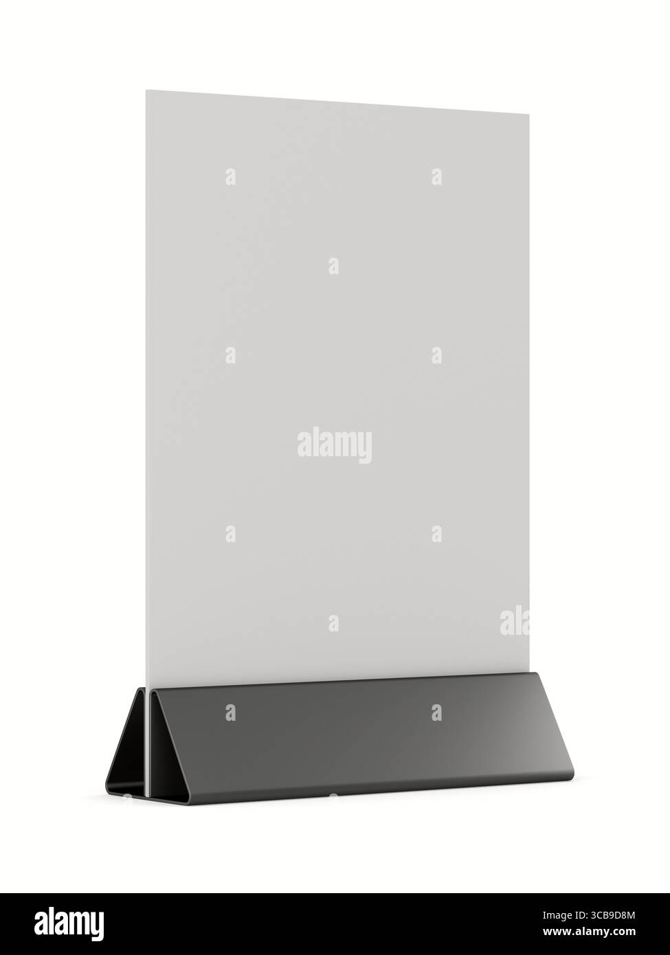 Table banner on white background. Isolated 3D illustration Stock Photo