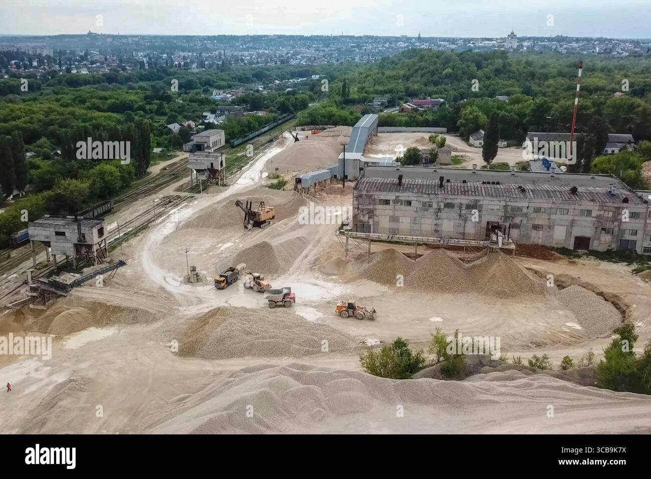 Block Loading Area Loading area of finished products, quarry sand and crushed stone Stock ...