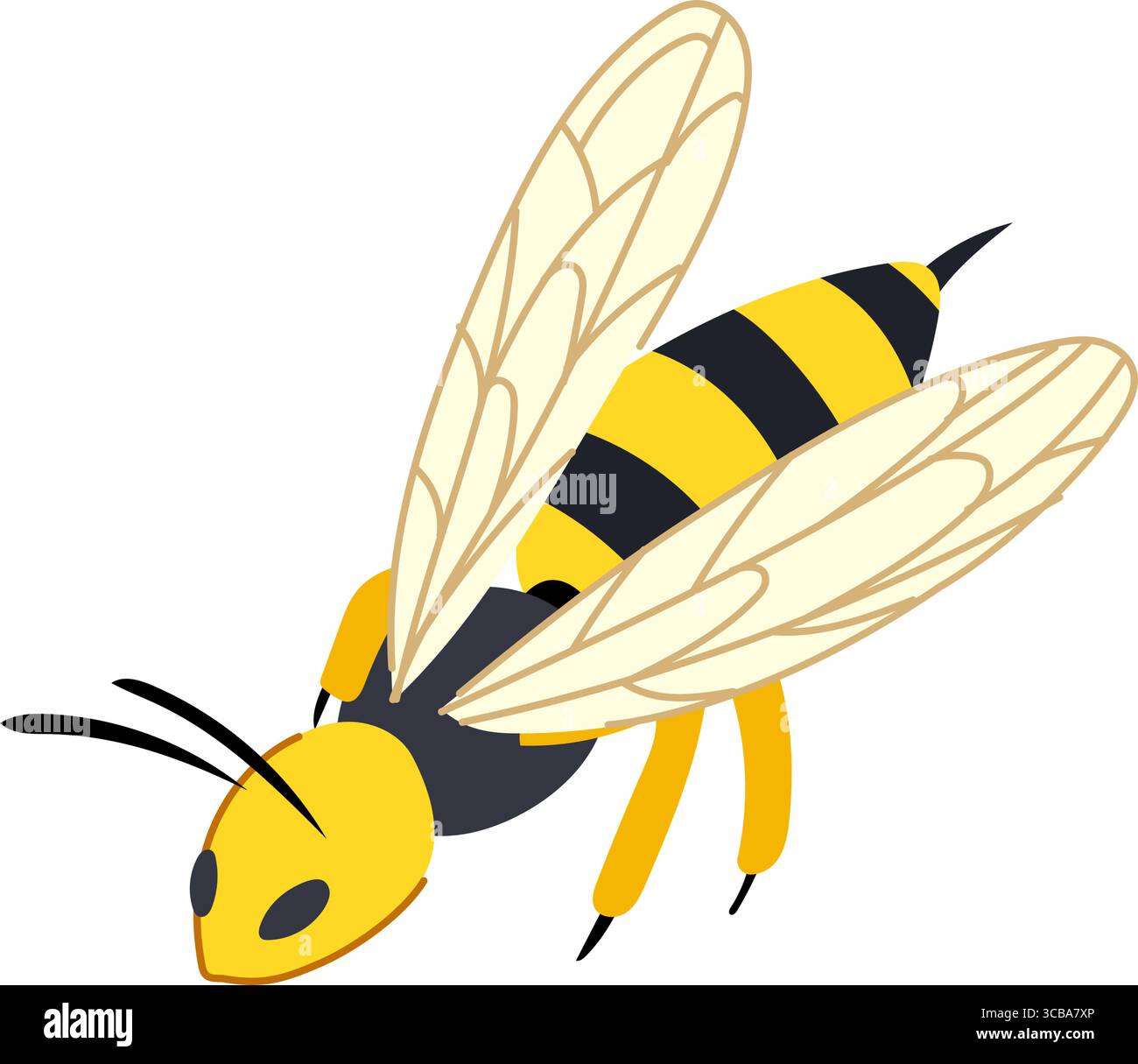 aerial wasp cartoon vector illustration Stock Vector Image & Art - Alamy