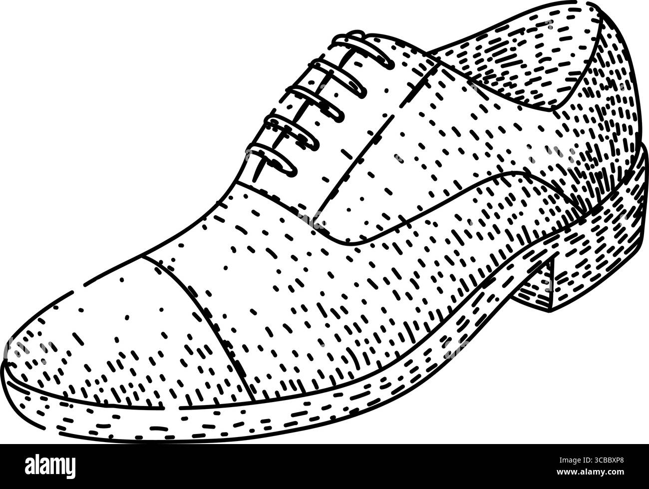 footwear shoe leather sketch hand drawn vector Stock Vector Image & Art ...