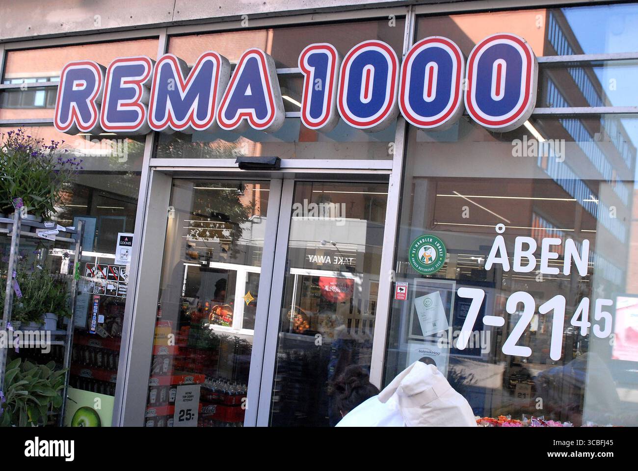 Copenhagen/ Denmark/08 august 2025/Rema 1000 chain grocery store in ...
