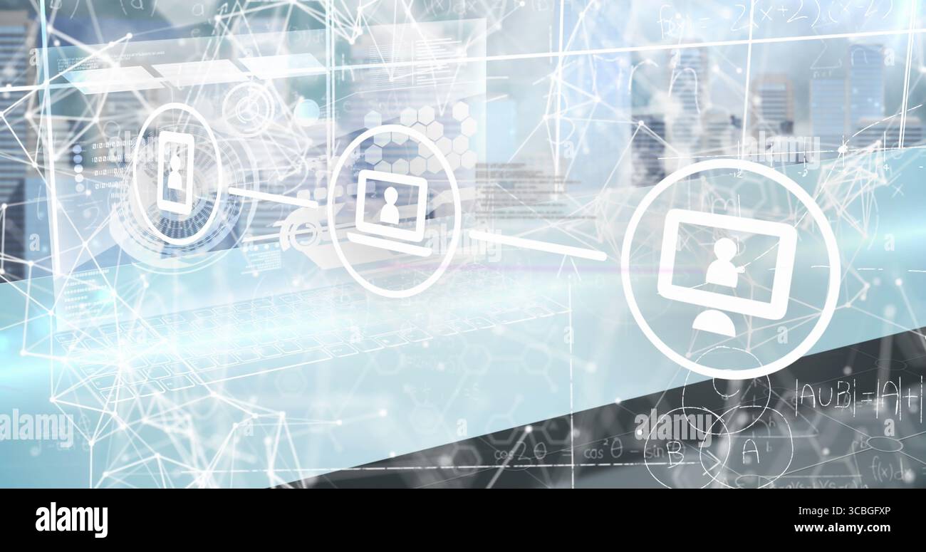 Glowing desktop icon hi-res stock photography and images - Alamy