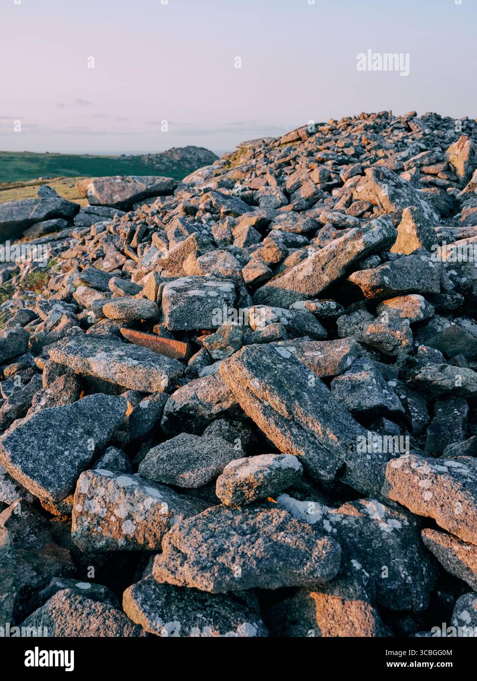 Metal Rocks England The exposed granite rock of Bodmin Moor, Minions, Cornwall England UK ...