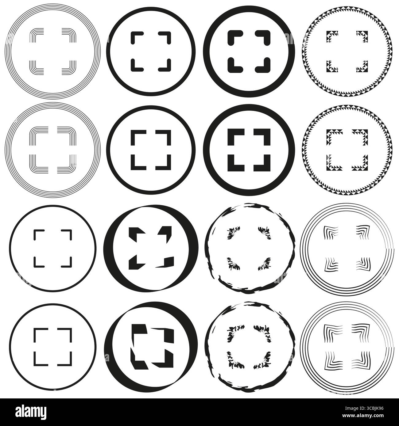 Focus square icon. Camera viewfinder symbol. Target area Vector. Frame ...