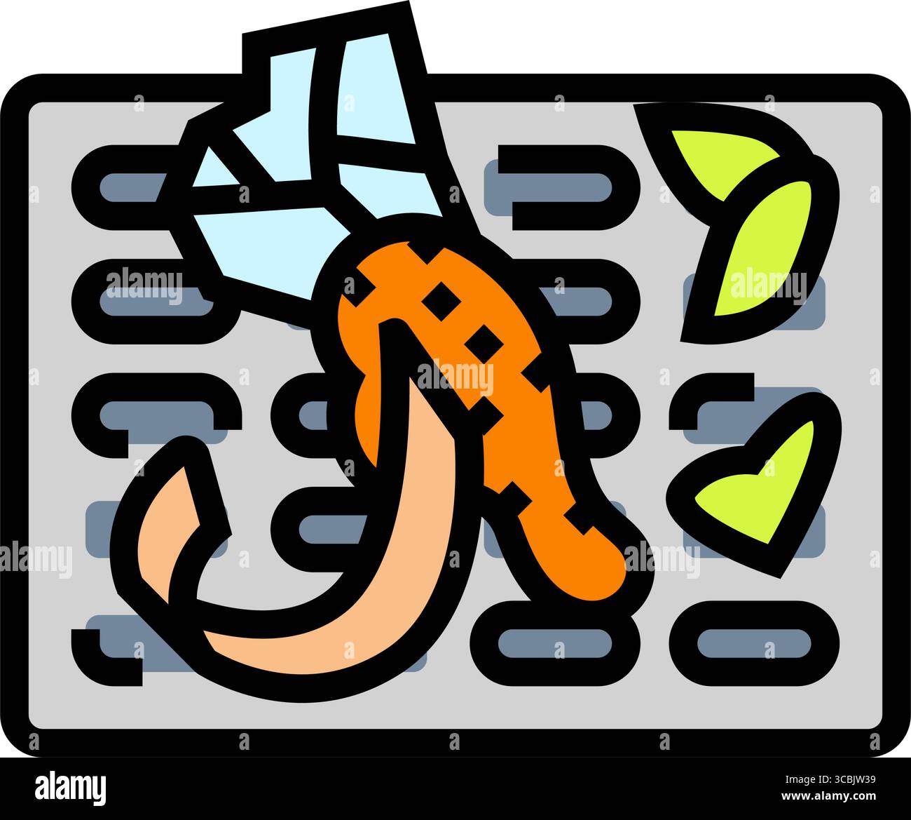 urban storm drain garbage color icon vector illustration Stock Vector ...