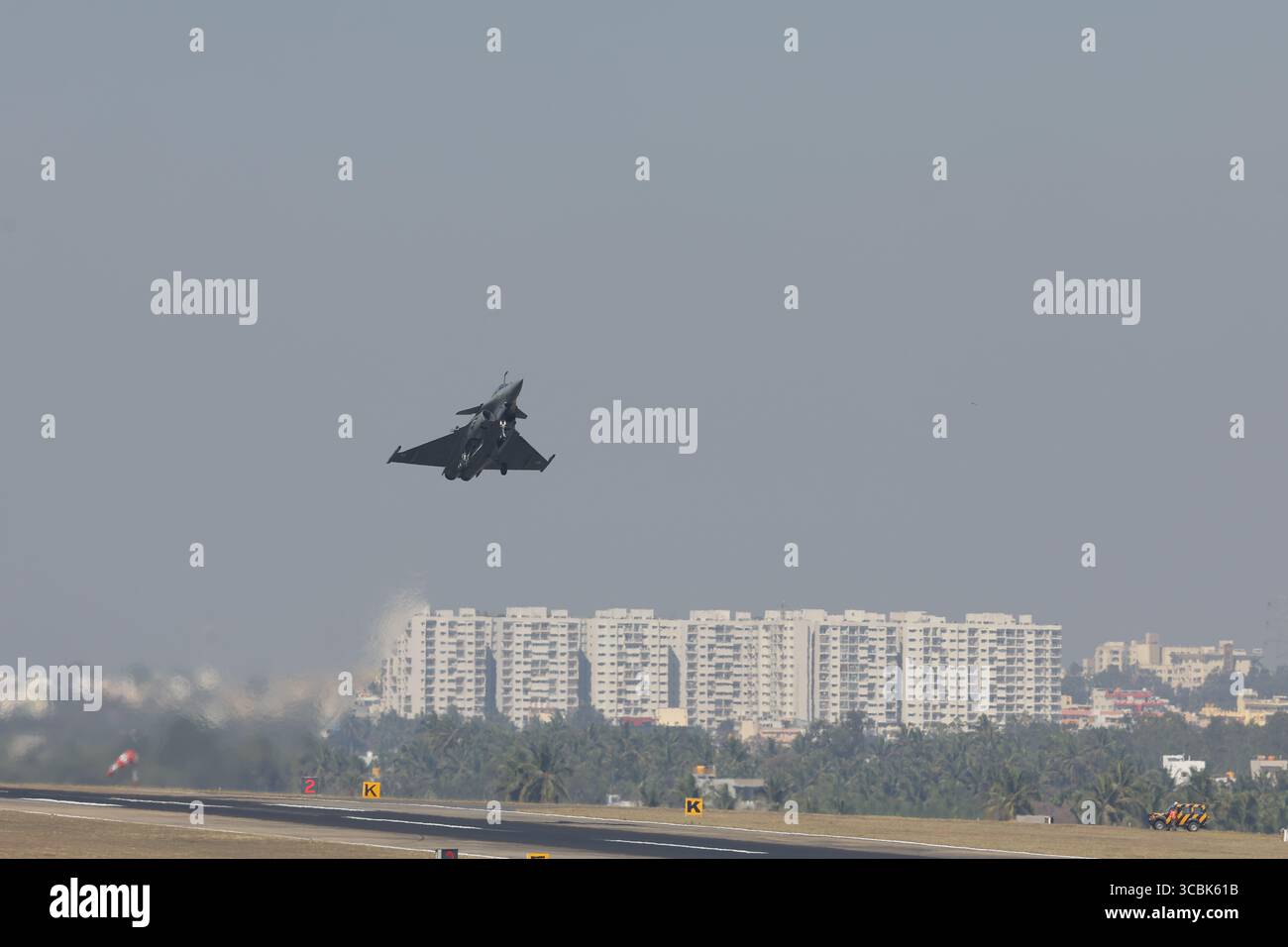 February 14, 2023, Bengaluru, Karnataka, India: Aero India Air Display on the second day (Credit Image: © Seshadri Sukumar/ZUMA Press Wire) Stock Photo