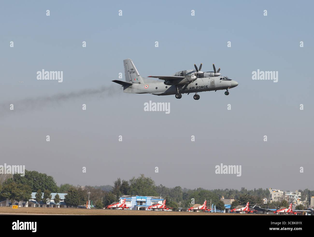 February 14, 2023, Bengaluru, Karnataka, India: Aero India Air Display on the second day (Credit Image: © Seshadri Sukumar/ZUMA Press Wire) Stock Photo