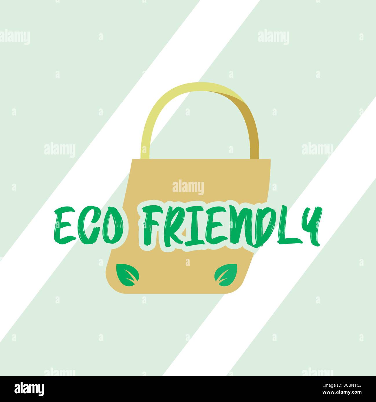 Eco friendly shopping bag. Vector Stock Vector