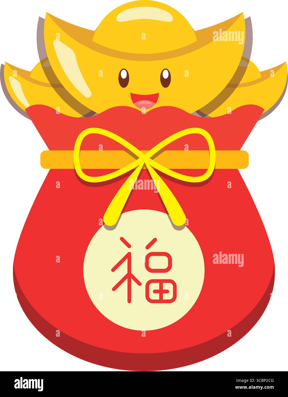 Gold ingot in red pouch. Vector Stock Vector Image & Art - Alamy