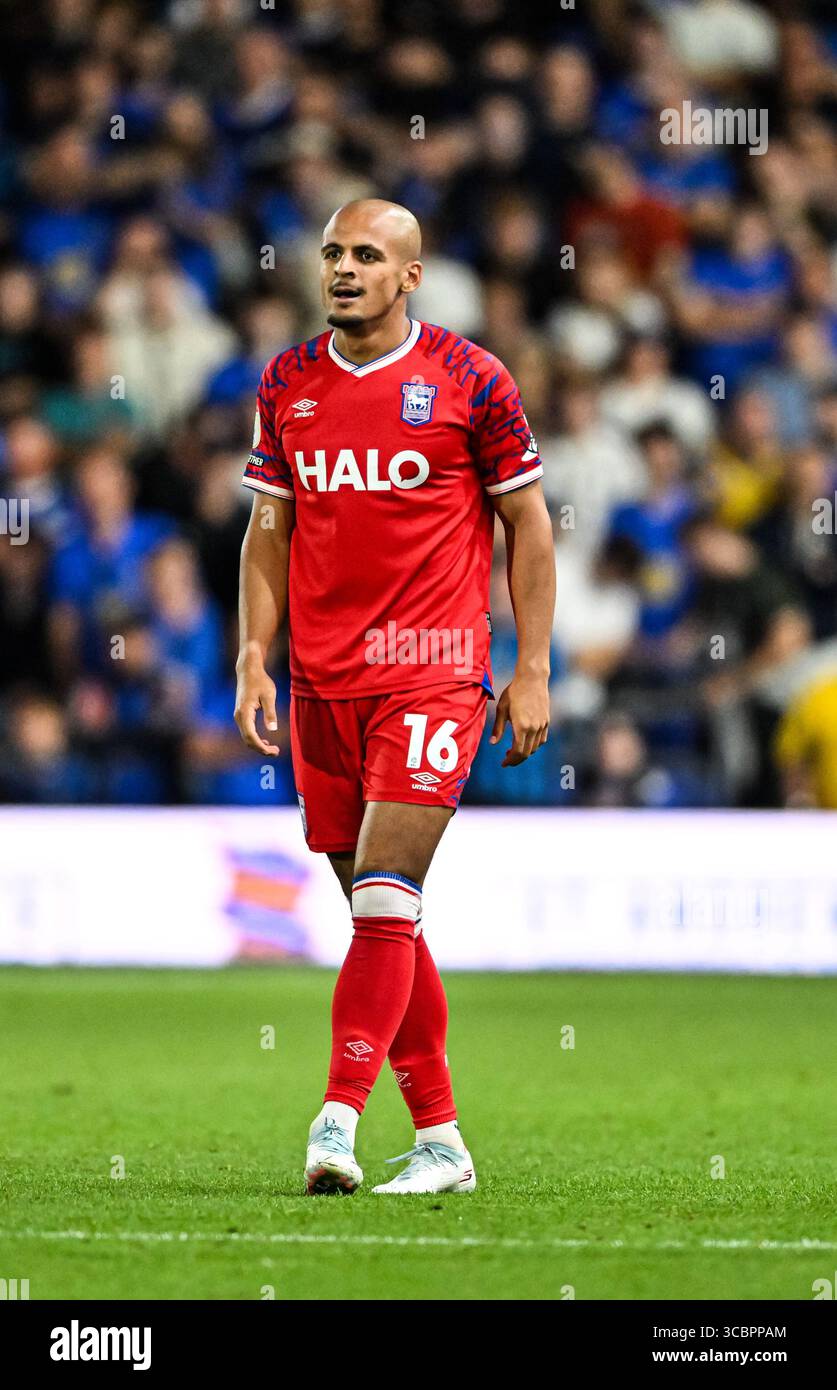 Ali Al-Hamadi of Ipswich Town misses a chance on goal during the