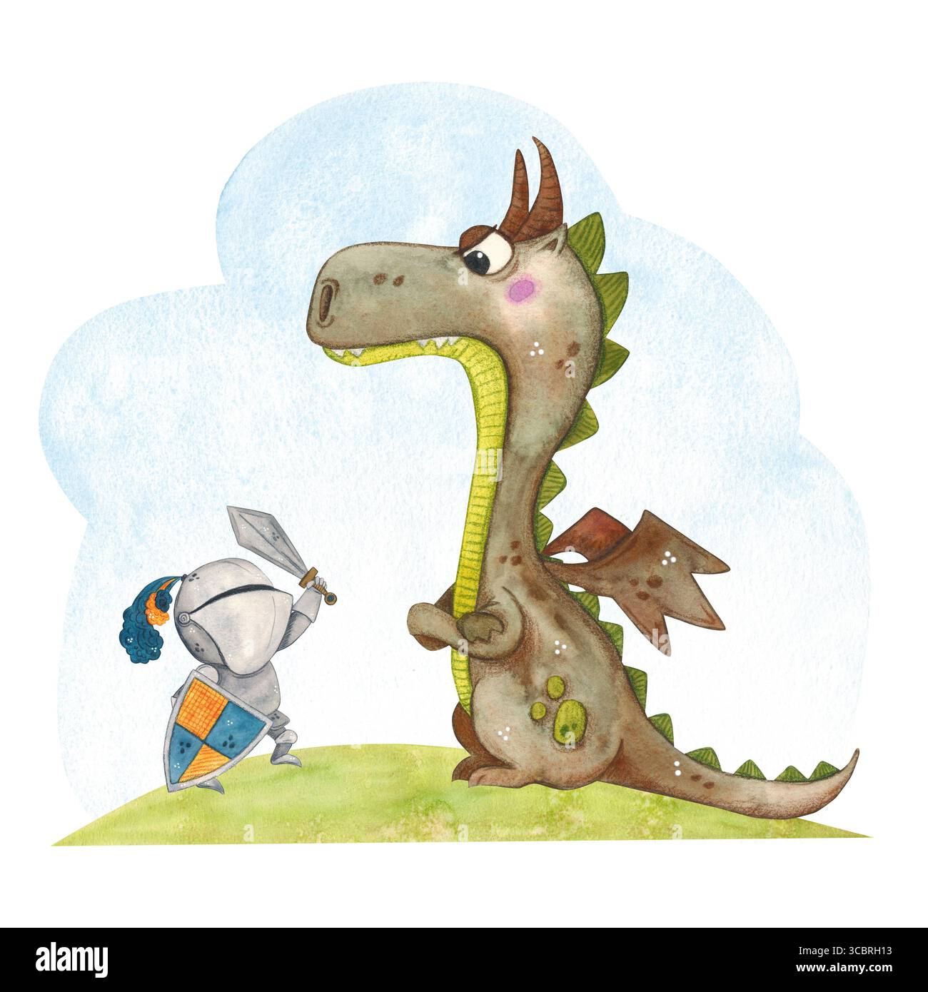 Knight dragon painting hi-res stock photography and images - Page 2 - Alamy, image size:1300x1390
