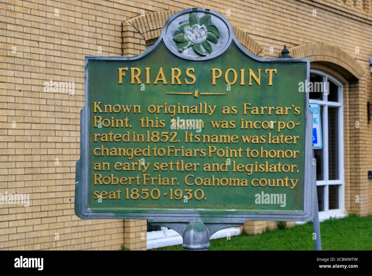 Friars Point marker, Mississippi, USA Stock Photo - Alamy