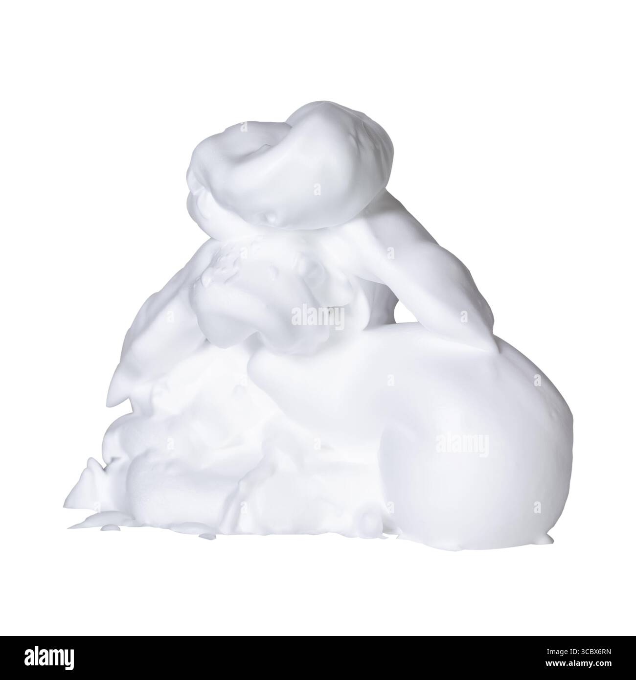 Shaving foam isolated on white background. Stock Photo