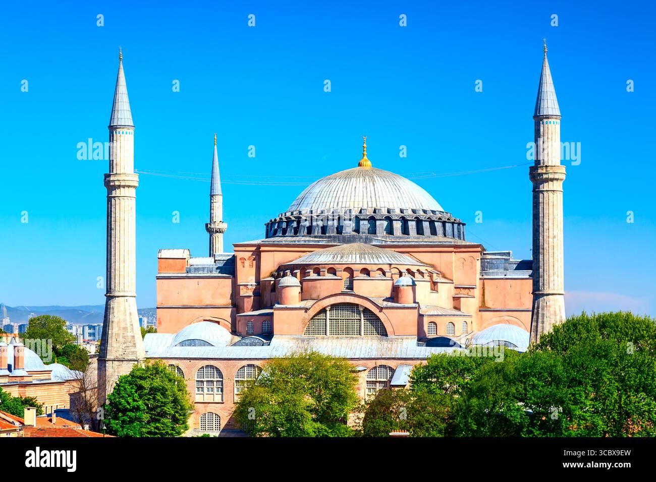 Hagia Sophia Ayasofya mosque in the Sultanahmet Park in Istanbul ...