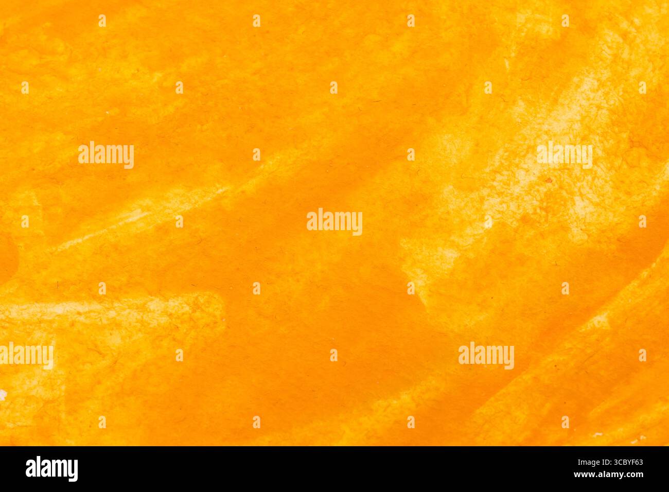 Orange yellow abstract painted pastel aquarel watercolor background. Stock Photo