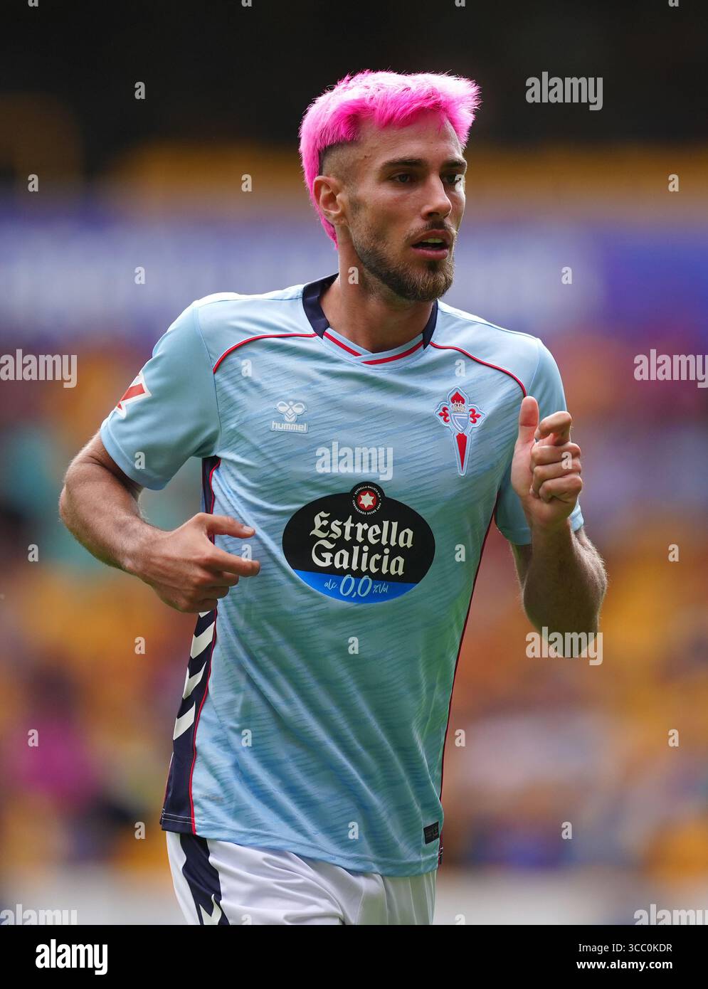 Celta Vigo's Oscar Mingueza during the pre-season friendly match at