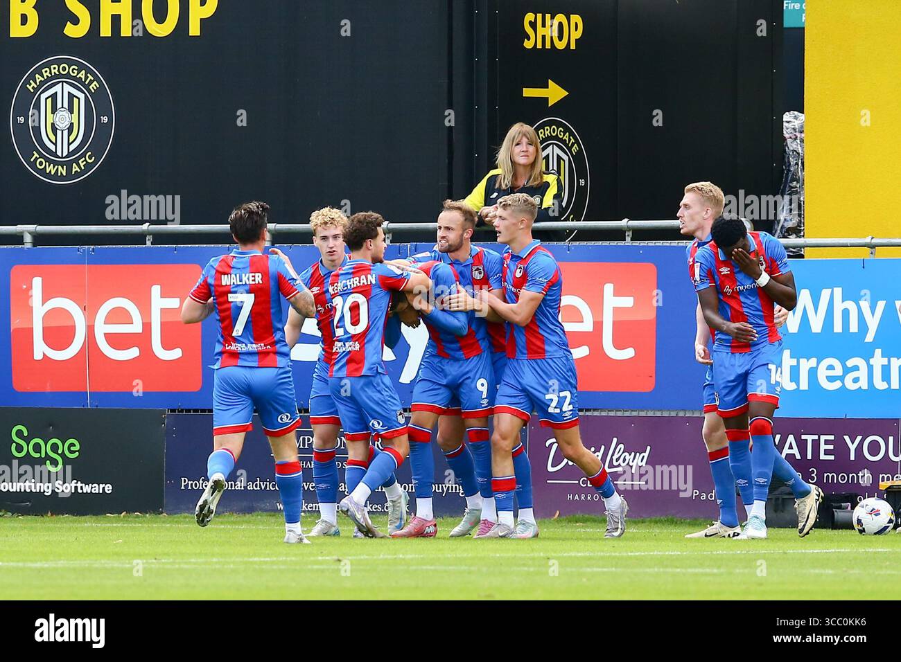The Exercise Stadium Harrogate England 9th August 2025 Grimsby the-exercise-stadium-harrogate-england-9th-august-2025-grimsby