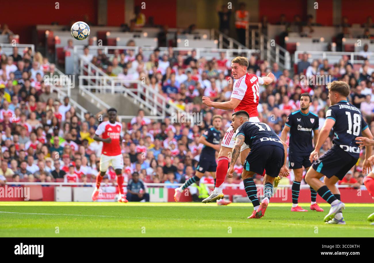London, UK. 09th Aug, 2025. Arsenal v Athletic Club - Emirates Stadium ...