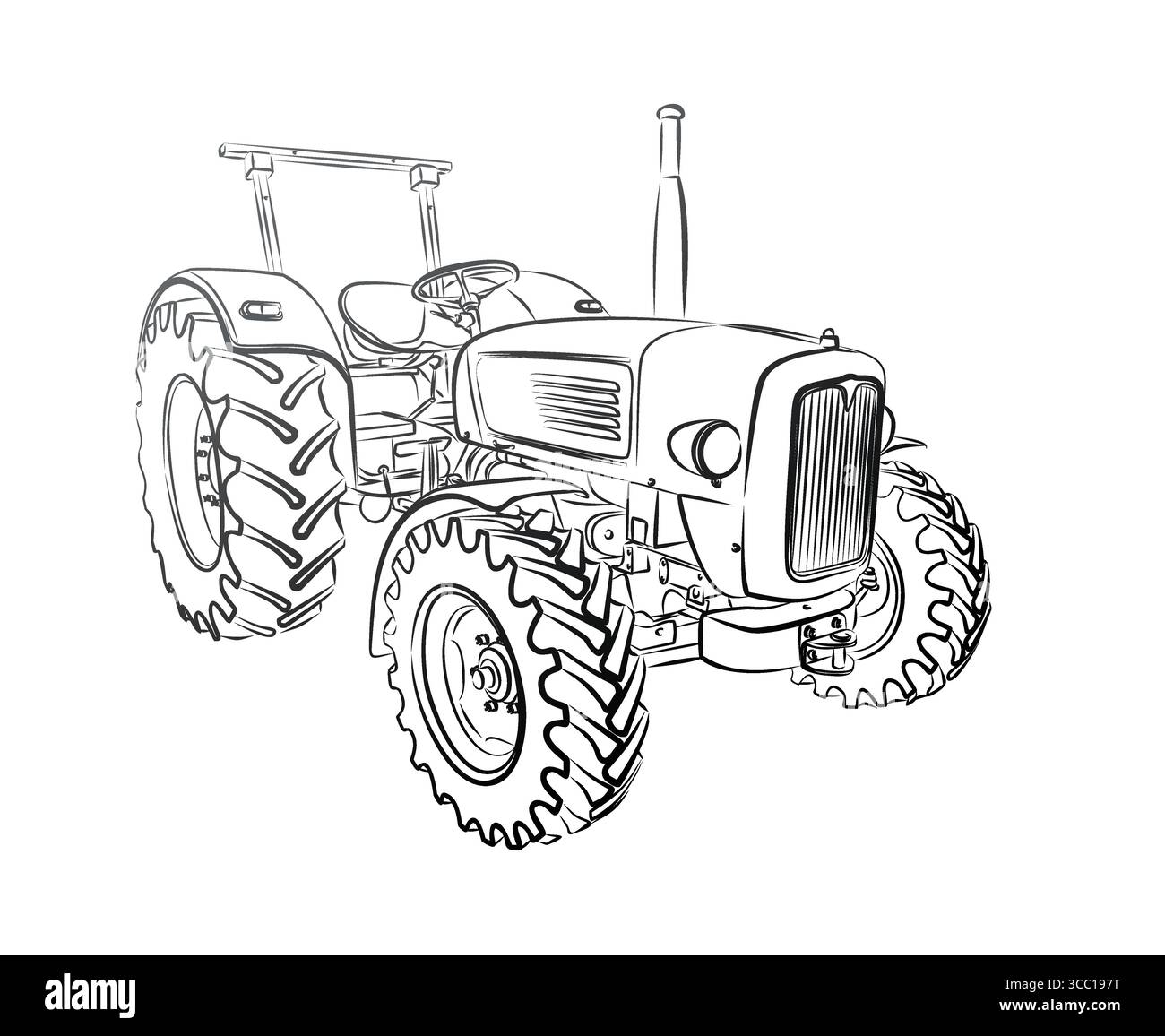 The Symbol of a old tractor Stock Vector Image & Art - Alamy